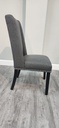 Baron Fabric Gray Studded Dining Chair 
