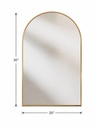 20X30" L&F DECORATIVE CURVED MIRROR - GOLD