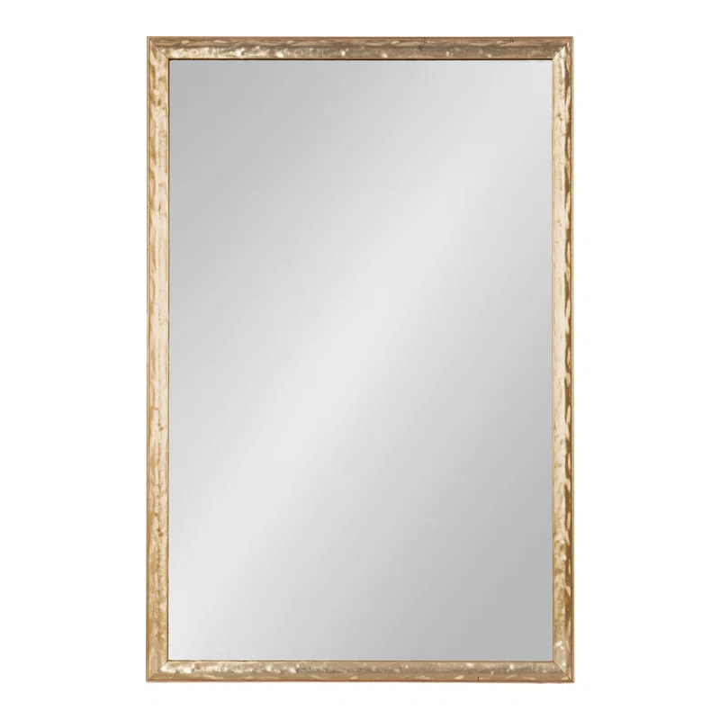 "24x36"-Gold Metallic Rectangle Wall Mirror 