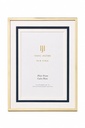 5" x 7" Isaac Jacobs Navy, White & Gold Picture Frame