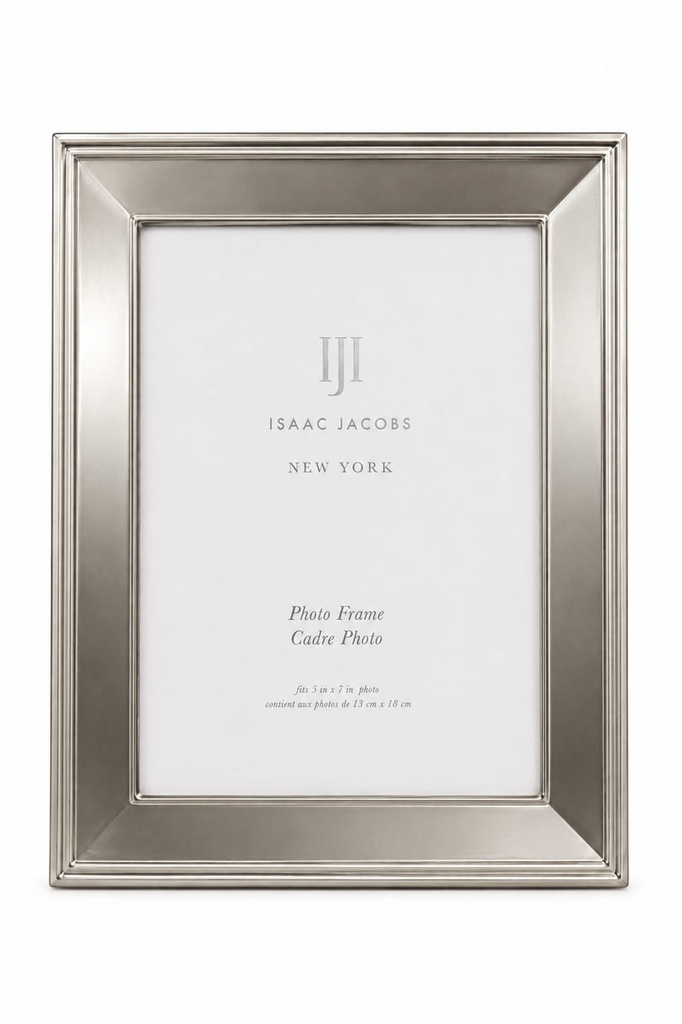 5" x 7" Isaac Jacobs Silver Frame Picture Frame