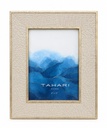 4" x 6" Tahari Home Beige Snakeskin Picture Frame 