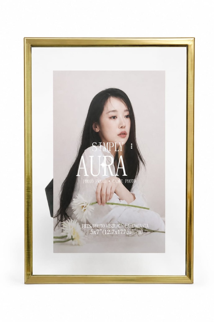 5" x 7" Simply Aura Gold Picture Frame 