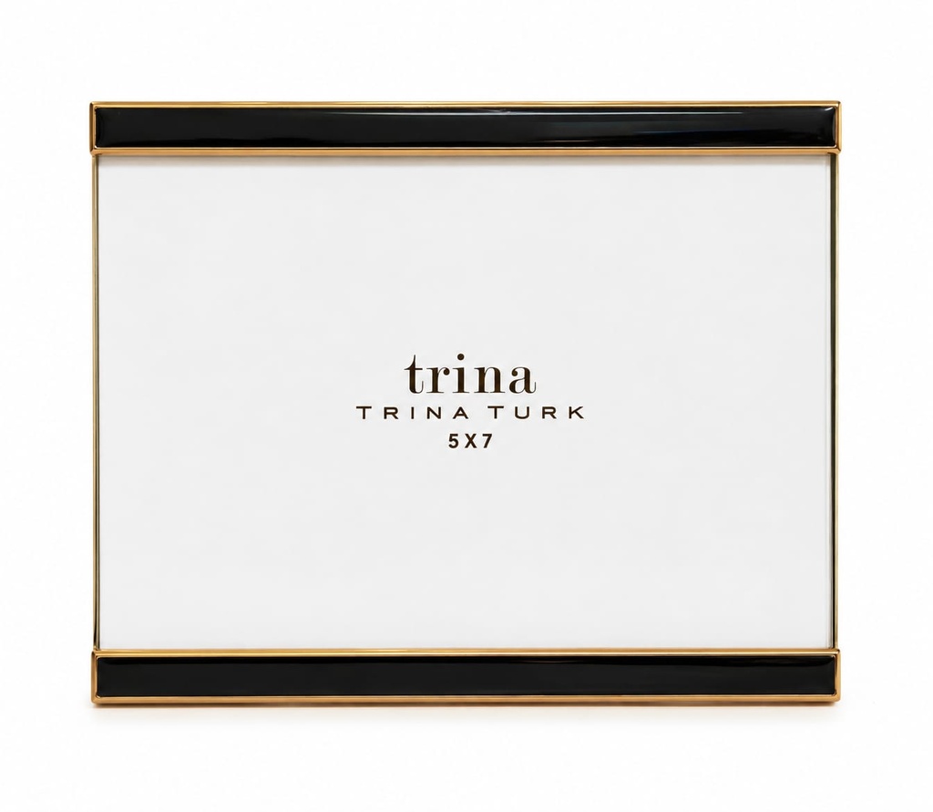 5" x 7" Trina Turk Black Strip Picture Frame 