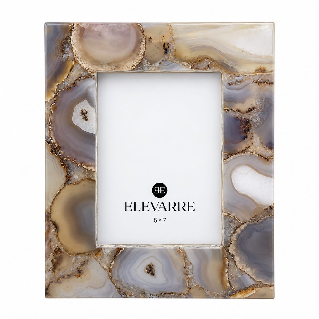 5X7 MANKATO GREY AGATE PICTURE FRAME