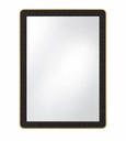 27" x 39" Black & Gold Framed Rectangular Mirror
