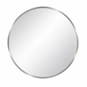 32 x 32 Round Silver Mirror