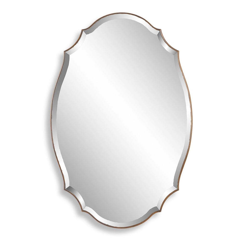 24 x 36 Rachel Zoe Scalloped Gold Mirror 
