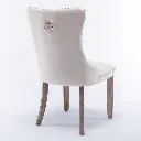 Velvet Tufted Dining Chair -Beige
