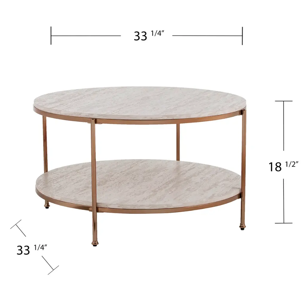 Elara Champagne Coffee Table 