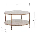 Elara Champagne Coffee Table 