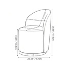 LIGHT SAND CHENILLE SWIVEL BARREL CHAIR 