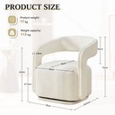 LUNA CHENILLE ACCENT CHAIR 