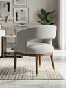 Taupe Madison Arm Accent Chair 
