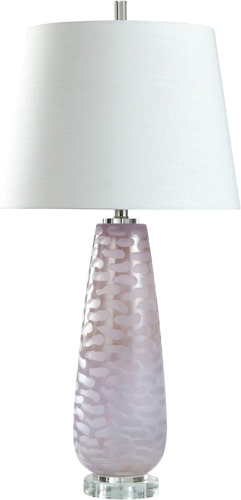 Subtle ombre glass & acrylic table lamp