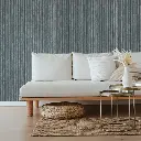 FAUX GRASS CLOTH TEXTURED CHAMBRAY WALLPAPER