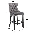 27.2 MODERN VELVET BAR COUNTER STOOL