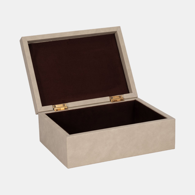 11" BOX WITH GOLD OPEN CUT-OUT ON TOP,
IVORY