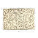 METALLIC LASER CUT PVC PLACEMAT SISAL SILVER -BEIGE (SET OF 12)