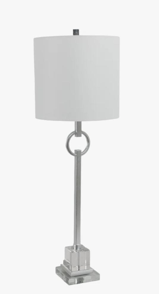 35" Silver Padua Table Lamp 