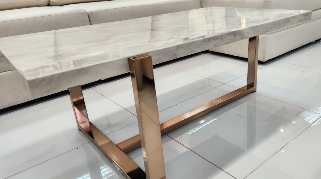 Damir Gold and Marble Coffee Table