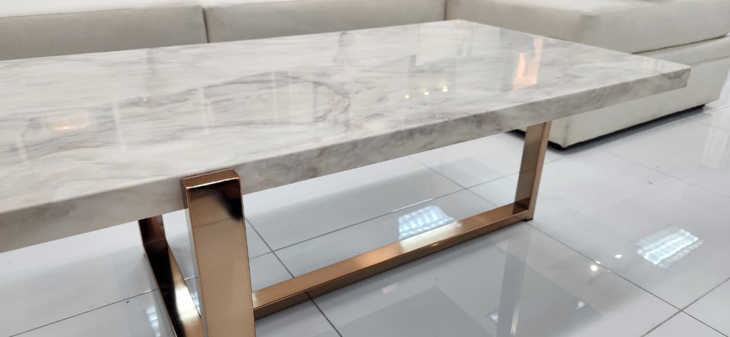 Damir Gold and Marble Coffee Table