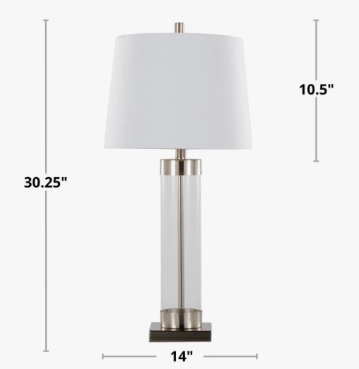 Glacier 30" Glass Table Lamp 