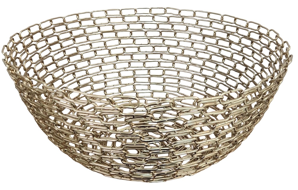 Gold Chain Linked Bowl Medium