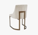 Averett Gold & Ivory Abstract Dining Chair 
