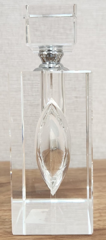 Modern Morocco Glass Perfume Bottle -
Rectangular - Small