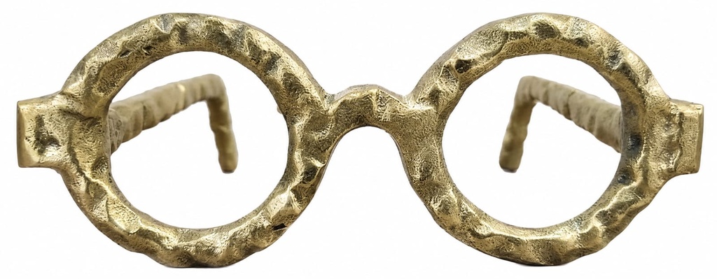  Aluminum Sculptural 
Eyeglasses -Gold 