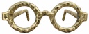  Aluminum Sculptural 
Eyeglasses -Gold 