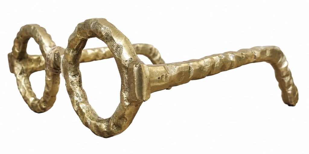  Aluminum Sculptural 
Eyeglasses -Gold 