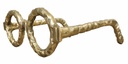  Aluminum Sculptural 
Eyeglasses -Gold 