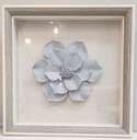 Blue 3D Floral Shadow Box  