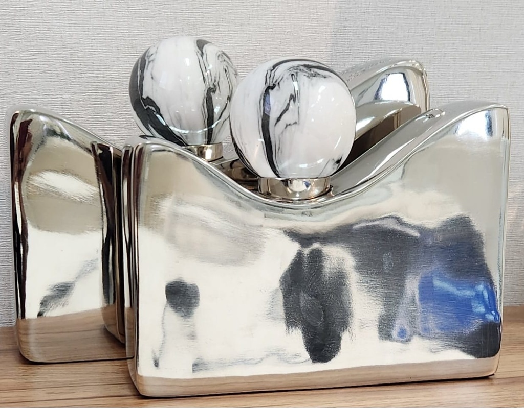 10" Ripon Silver Bottles