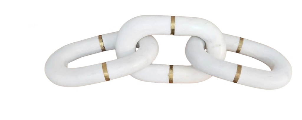 MARBLE AND GOLD 3 LINKED CHAIN  