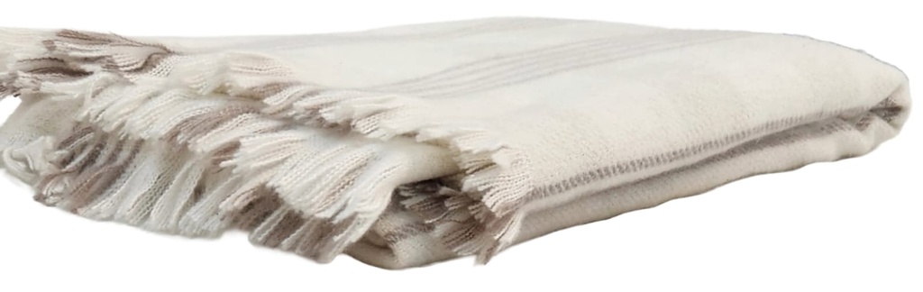 DKNY 50"X70" THROW-TAUPE  