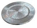 Silver Lined Round Charger 