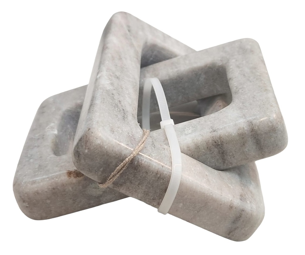 Brown Marble Chain Link Orb 