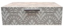 Grey and Beige Patterned Design Box-Lg
