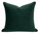 Emerald Green Velvet Pillow 