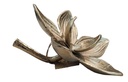 Gold Metal Orchid Sculpture 