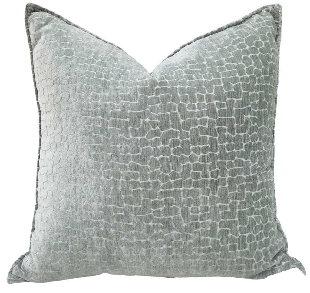 Sage Green Textured Pillow 