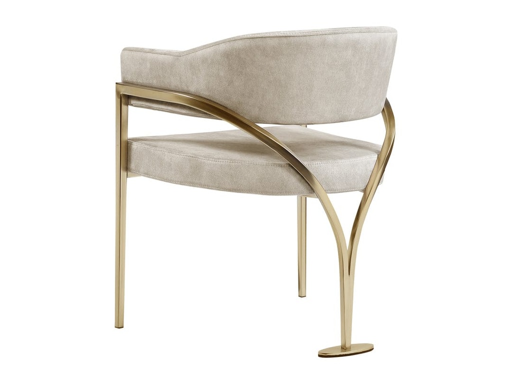 Gold Velvet Stone Dining Chair