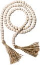 OFF WHITE BEADS WITH TASSLE- DÉCOR