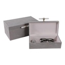 14" Avea Gray Suede Box