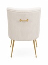 Baudel Velvet Side Chair-Beige 