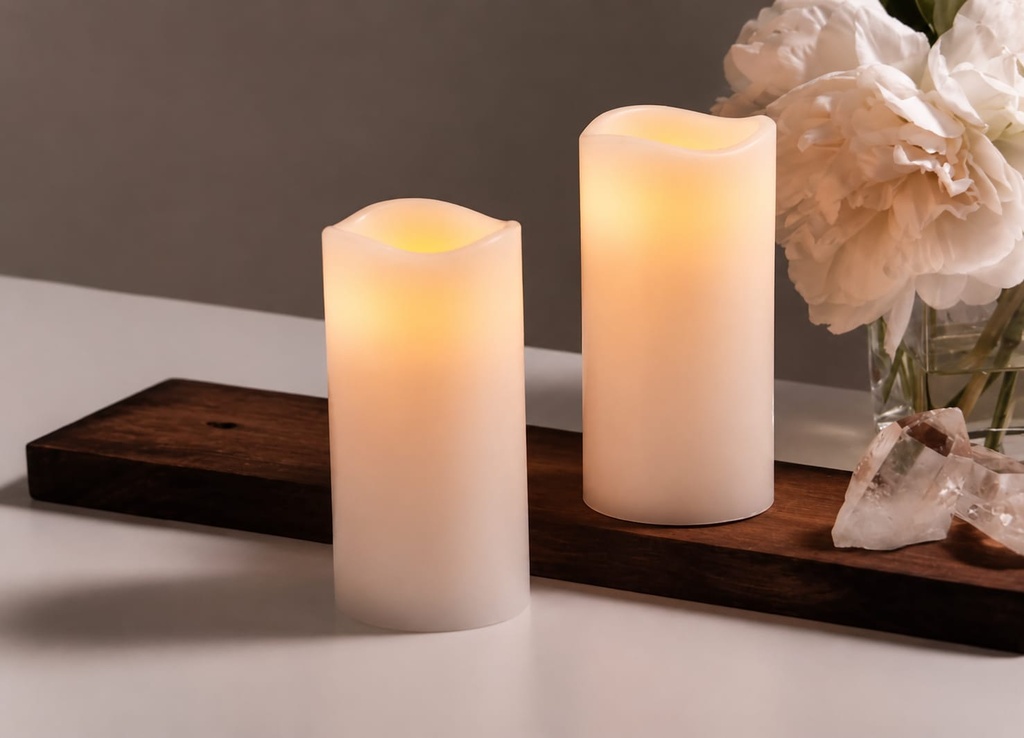  6" Tall Flameless Candles 
