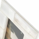  4X6" SELENITE PHOTO FRAME, WHITE 